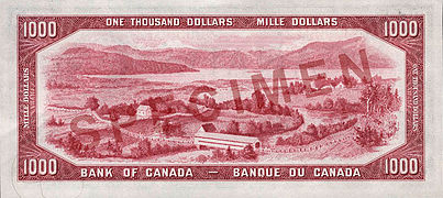 $1000 banknote, "Devil's Head" printing