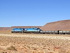 Train near Kolmanskop in 2019