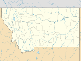Map showing the location of Lake Missoula