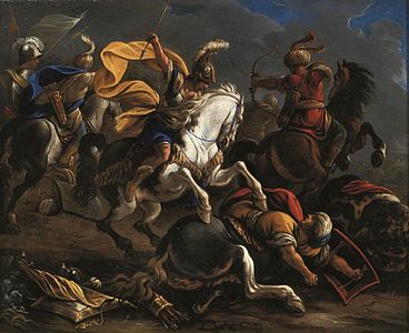 Vincent Adriaenssen, Cavalry battle between Turks and Christians