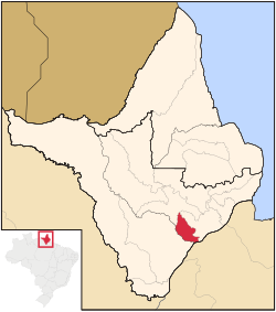 Location of Santana in the State of Amapá