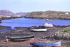 Bagh Mòr on Grimsay, with Ronay in distance
