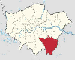 Bromley shown within Greater London