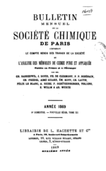 Thumbnail for Bulletin de la Société Chimique de France