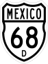 Federal Highway 68D shield