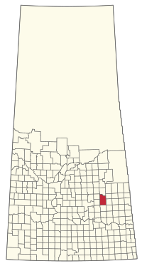Location of the RM of Foam Lake No. 276 in Saskatchewan