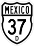 Federal Highway 37D shield