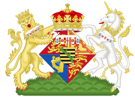 Marie's coat of arms as a British princess