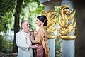 Couple dress in traditional Thai outfits