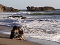 Couple at Poneloya Beach, just outside León.