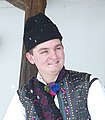 Local folk singer Ionuț Silaghi de Oaș in traditional costume