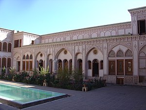 A courtyard in the Āmeri House.