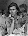Image 23The Great Depression, with its periods of worldwide economic hardship, formed the backdrop against which the Keynesian Revolution took place (the image is Dorothea Lange's Migrant Mother depiction of destitute pea-pickers in California, taken in March 1936). (from Liberalism)