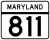 Maryland Route 811 marker