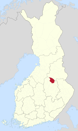 Location of Sonkajärvi in Finland