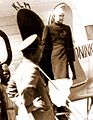 Subhas Chandra Bose arrives at Kolkata Airport