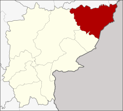 District location in Sa Kaeo province