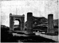 Scene of Dongnimmun looking down the Plinths of Yeongeunmun Gate in 1904