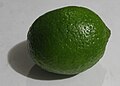 A close up of a whole lime
