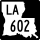 Louisiana Highway 602 marker