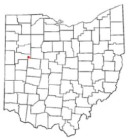 Location of New Hampshire, Ohio