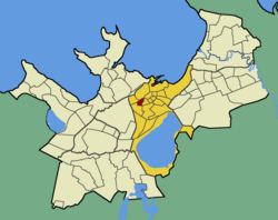 Tõnismäe within the district of Kesklinn (Midtown).