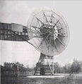 Image 38Charles F. Brush's windmill of 1888, used for generating electric power. (from Wind power)
