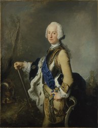 Adolf Frederick as crown prince of Sweden, in the uniform of the royal Swedish Garde du Corps (c. 1743)