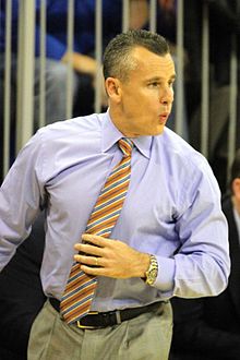 Billy Donovan, coaching for Florida in 2014 against William & Mary