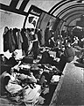 Image 27An air raid shelter in a London Underground station during The Blitz.