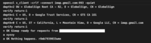 Connecting to Gmail IMAP service using openssl, demonstrating the hidden xyzzy command
