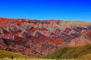 Hornocal mountains in Jujuy.