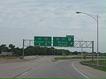 Exit 42 from the Kansas Turnpike