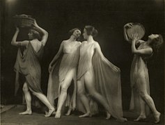 Marion Morgan dancers (between 1914 and 1927) (Marion Morgan, Josephine H. McLean, Dulce Bramley Moore, Taisy Darling)
