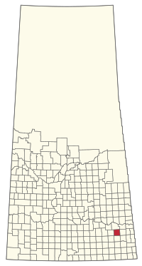 Location of the RM of Kingsley No. 124 in Saskatchewan