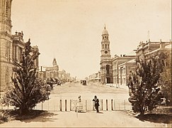 1872. Looking north from Victoria Sq