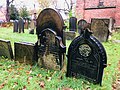 Ornate Victorian graves in the churchyard