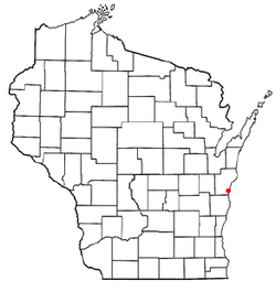 Location of Centerville, Wisconsin