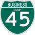 Business Interstate 45 marker