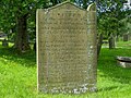 Sample story gravestone, Linton Churchyard
