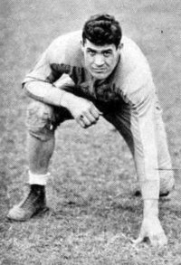 Stydahar during his tenure on the West Virginia University football team, c. 1936