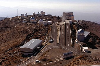 La Silla with NTT in the center and Euler on the right