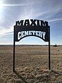 The cemetery in Maxim, Saskatchewan in the Rural Municipality of Lomond No. 37