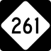 North Carolina Highway 261 marker