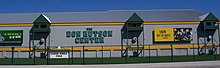 A photo of the side of the Don Hutson Center.