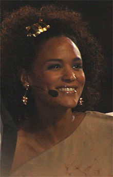 Haddy Njie at the Eurovision Song Contest in Oslo (2010)