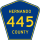 County Road 445 marker