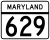 Maryland Route 629 marker