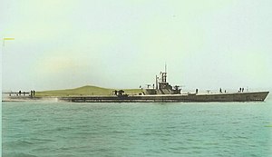 Haddo (SS-255), off Mare Island Navy Yard, 10 April 1945.