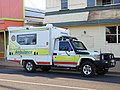 Queensland Ambulance Service ambulance, Toyota Land Cruiser (2021).